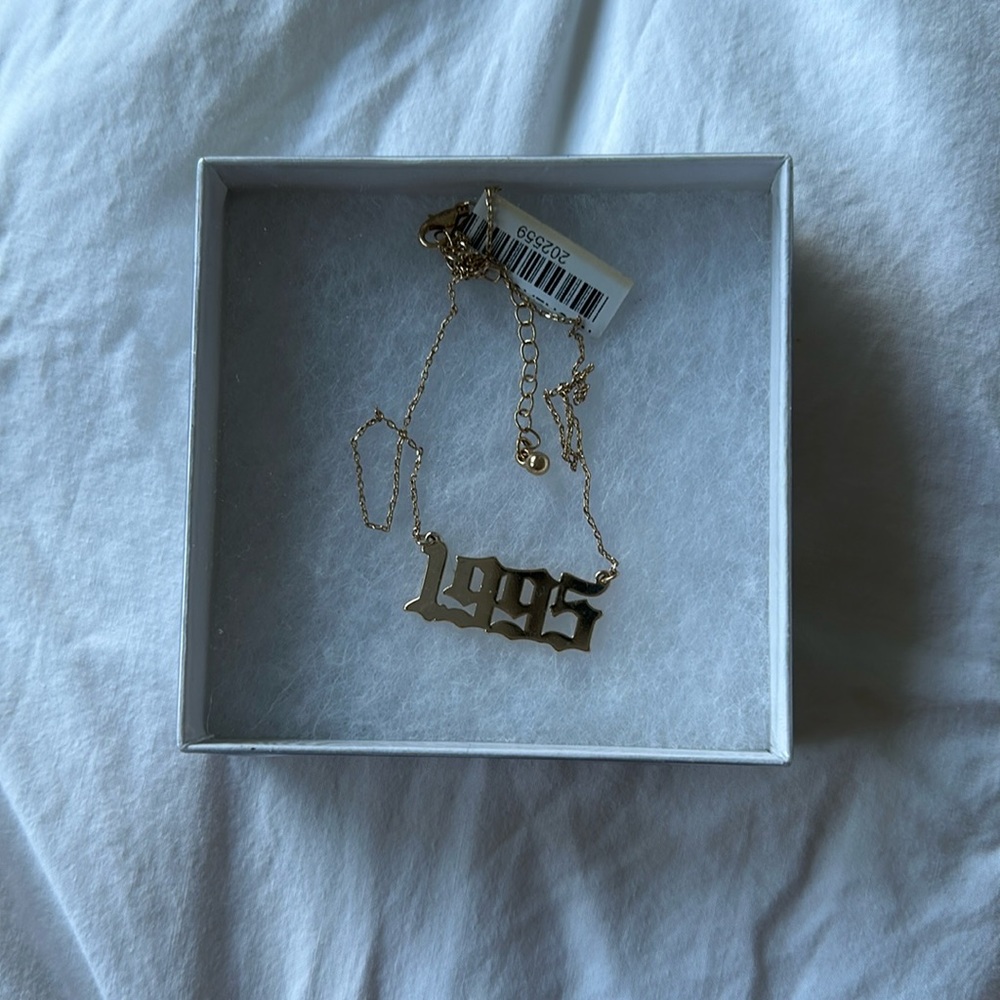 brand new 1995 nameplate gold filled necklace